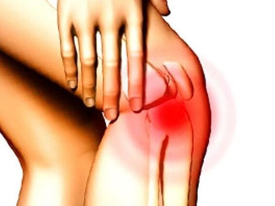 Pulsating knee pain caused by meniscal injury